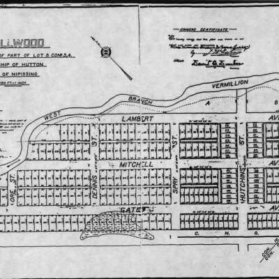 Photograph, Sellwood Townsite Map.