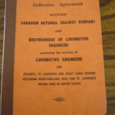 Collective Agreement Between Canadian National Railway Company and Brotherhood of Locomotive Engineers