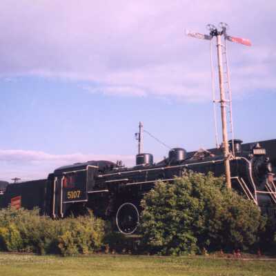 Photograph, CNR Engine 5107, Kapuskasing
