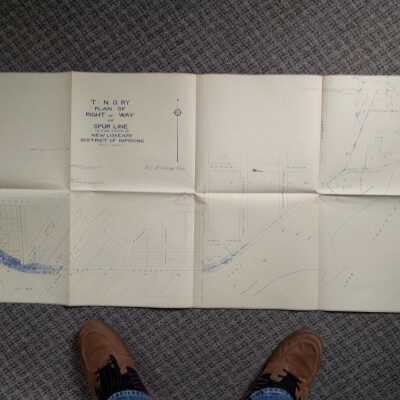 T&NO RY Plan of Right of Way of SPUR Line, New Liskard, District of Nipissing