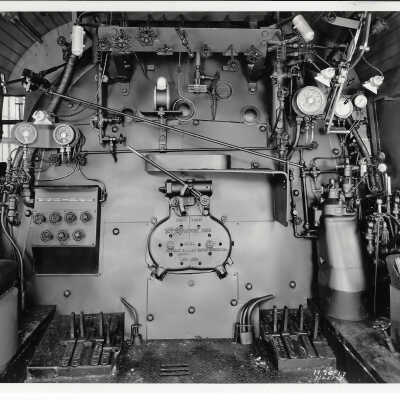Interior of a Canadian National Steam Engine Cab