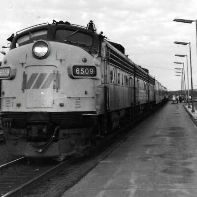 Photograph - VIA Rail passenger train at Sudbury Junction (CN) station