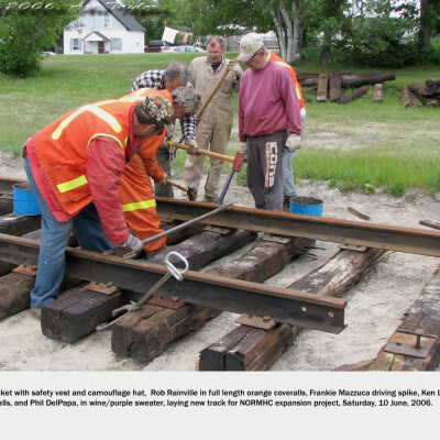 Photograph, NORMHC Track Laying.