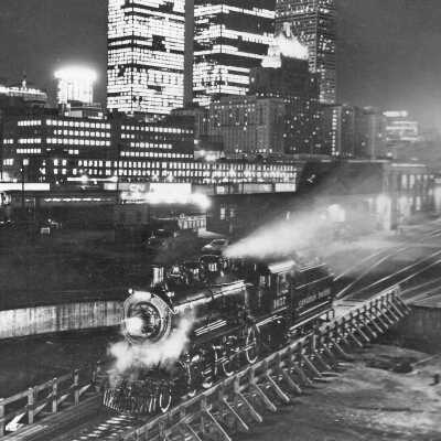 Photograph, CPR Locomotive, Toronto, Ontario.