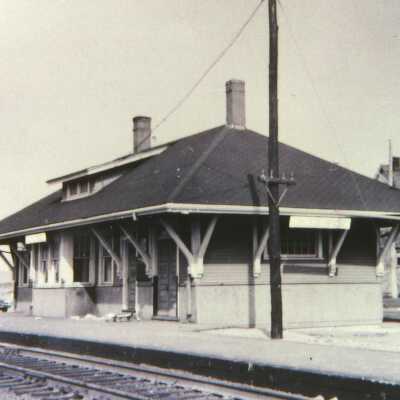 Photograph, CNR Station at College Bridge, Nova Scotia.