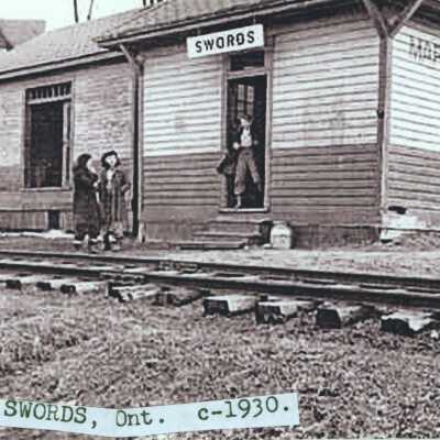 Photograph, CNR Station at Swords, Ontario, 1930.