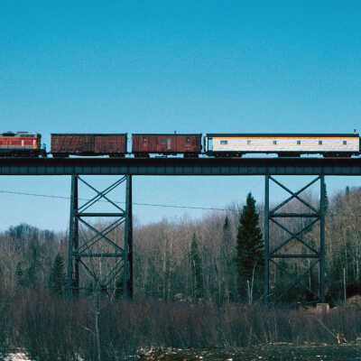 Photograph, Algoma Central Locomotive 103, Bellevue in 1982.