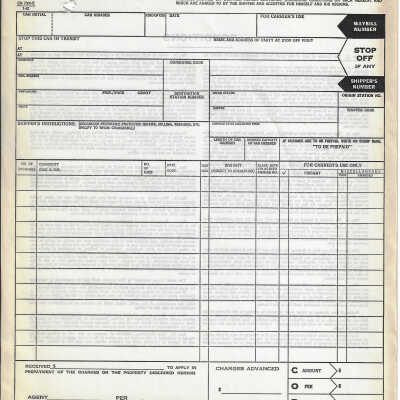 Canadian National: Shipping Order