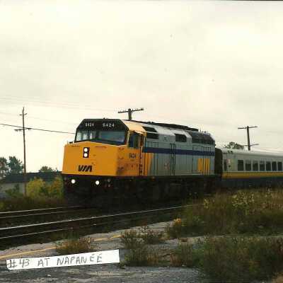 Photograph, VIA 6424, Napanee, Ontario.