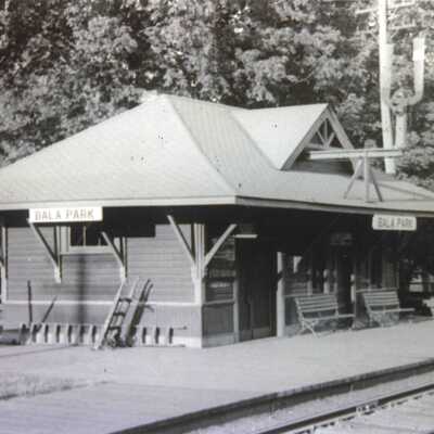 Photograph, CNR Station at Bala Park, Ontario.