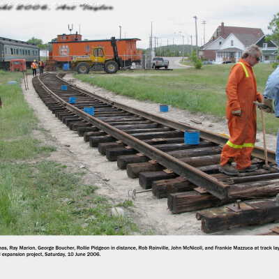 Photograph, NORMHC Track Laying.