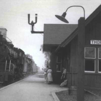 Photograph, CNR Station, Thorndale, Ontario, Canada.