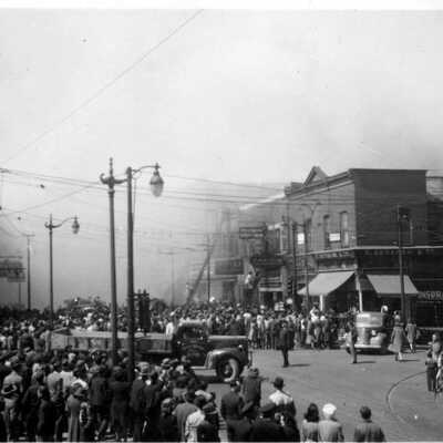 Photograph, Sudbury, Kresges Fire
