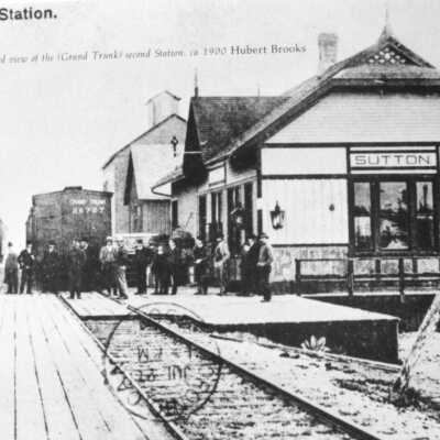 Photograph, CNR Station at Sutton, Ontario.