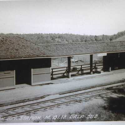Photograph, CNR Station at Gordon Bay, Ontario.