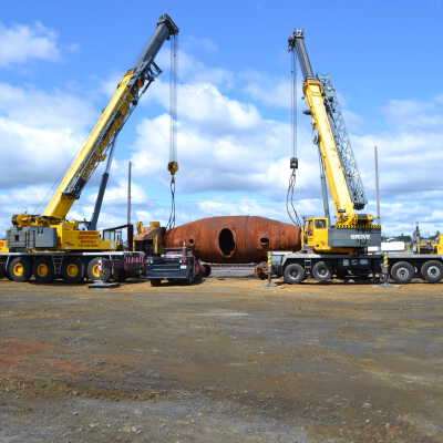 Photograph, NORMHC, Hot Metal Car move from INCO to Prescott Park.