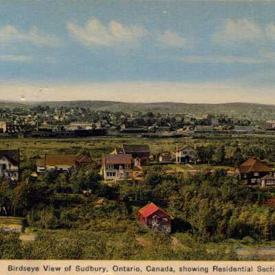 Photograph, Sudbury "Birdseye View, Residential Section"