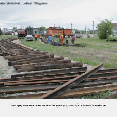 Photograph, NORMHC Track Laying.