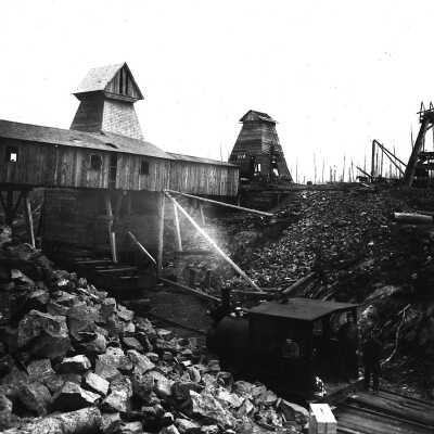 Photograph, Blezzard Mine & Loco.