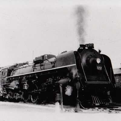 Photograph, CNR Steam Engine 6257