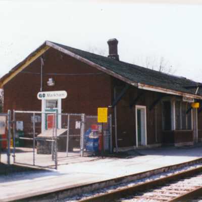 Photograph, CNR Station at Markham, Ontario.