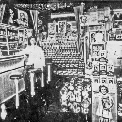 Photograph, "Frank Drago Mazzuca Inside Store"