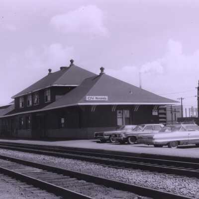 Photograph, CNR Station at Noranda, August 4th 1972.