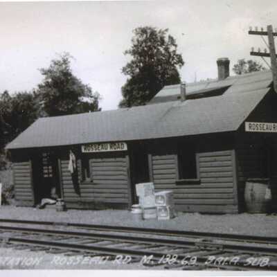 Photograph, CNR Station at Rosseau Road, Ontario.