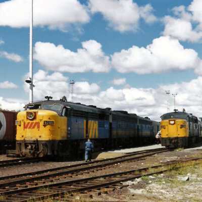 Photograph - VIA Rail passenger train in railroad yard