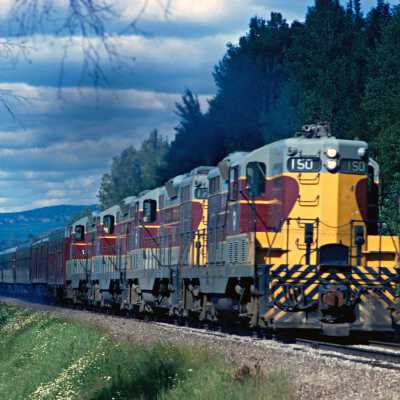 Photograph, Algoma Central Locomotive 150, Goulais, 1972.