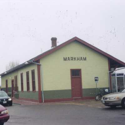 Photograph, CNR Station at Markham, Ontario.