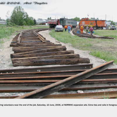Photograph, NORMHC Track Laying.