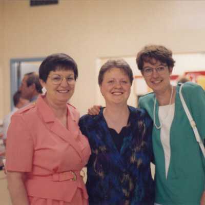 Photograph, Gay Martel, Pauline Fawcett, Shelley Martel.