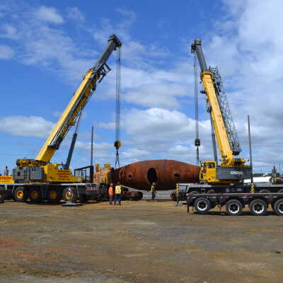 Photograph, NORMHC, Hot Metal Car move from INCO to Prescott Park.