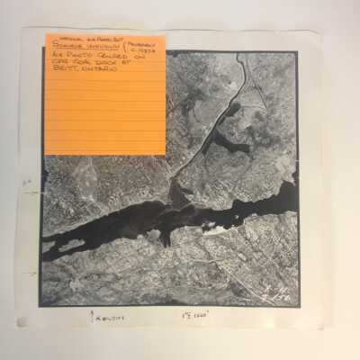 Photograph - Aerial view of CPR coal dock at Britt, Ontario