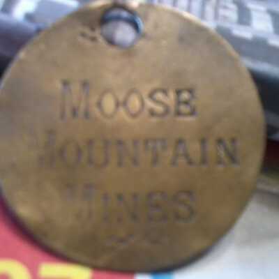 Photograph, Moose Mountain Mines Token.