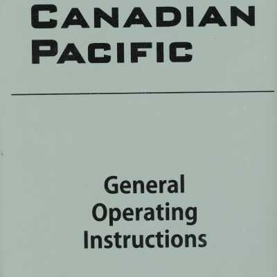 Employee Material, Canadian Pacific General Operating Instructions 2013