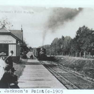 Photograph, CNR Station at Jackson's Point, Ontario.