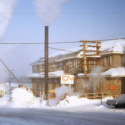 Photograph, Capreol Canadian National Railways Station, February 19th 1978.