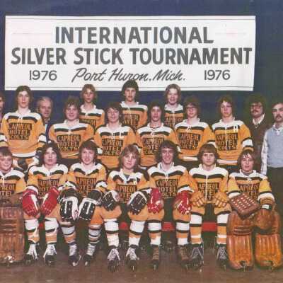 Photograph- Capreol Hotel Colts Hockey Team at International Silver Stick Tournament, 1976, Group photograph. Unknown People