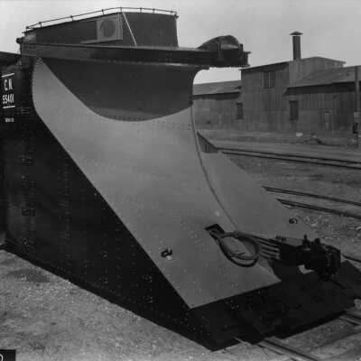 Photograph, Canadian National Railways (CNR) Snow plough 55401.