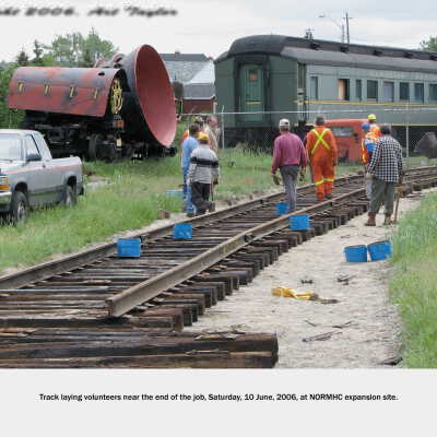 Photograph, NORMHC Track Laying.