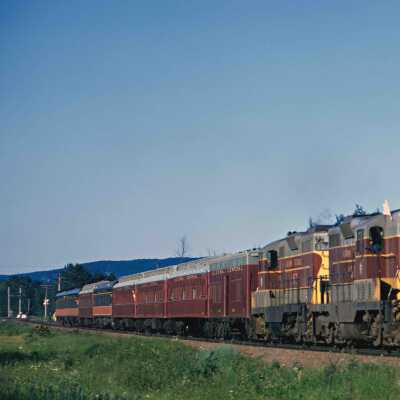Photograph, Algoma Central Locomotive 151, Goulais, 1974.