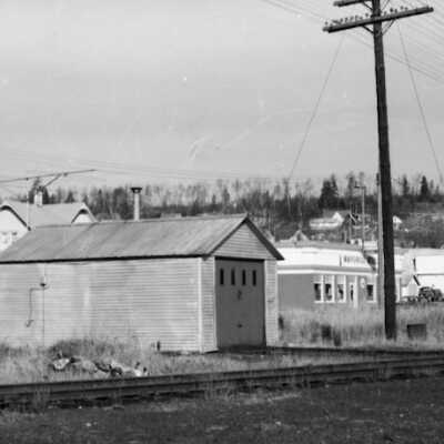 Photograph, CN shed, Nipigon 6909.