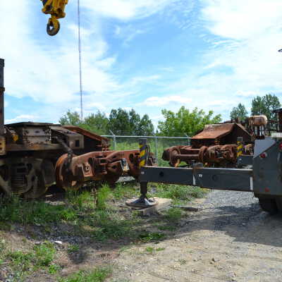 Photograph, NORMHC, Hot Metal Car Move into Prescott Park.