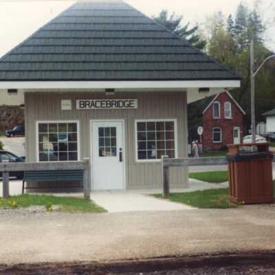 Photograph, CNR Bracebridge Station, Bracebridge, Ontario.