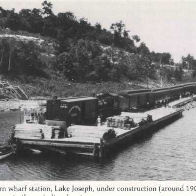 Photograph, CNR Station at Lake Joseph, Ontario.