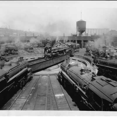 Canadian National Roundhouse at St Henri in Montreal