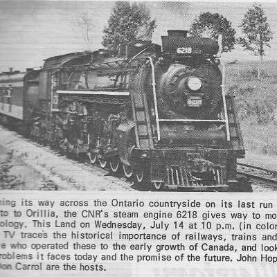 Photograph, CNR Locomotive 6218.