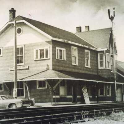 Photograph, CNR Bracebridge Station, Bracebridge, Ontario.